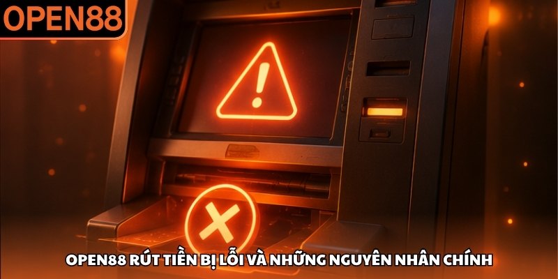 OPEN88 rút tiền bị lỗi và những nguyên nhân chính